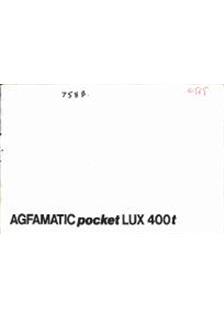 Agfa Agfamatic 4008 manual. Camera Instructions.